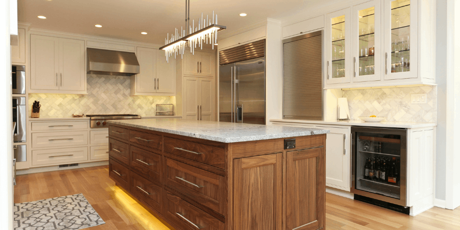 kitchen space with large island | Robinson Renovations - Gainesville Fl Design Build Remodeler and Custom Home Builder