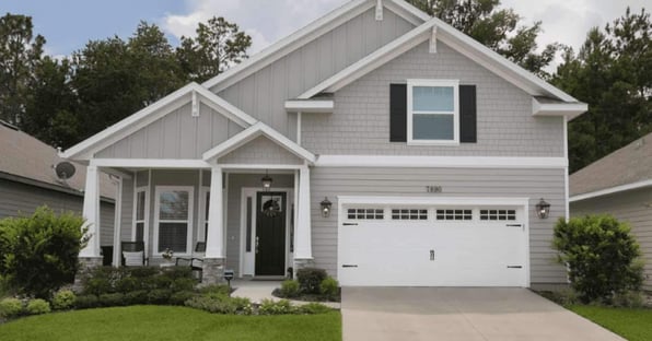 Image of a two-story custom home with garage by RRCH in Gainesville