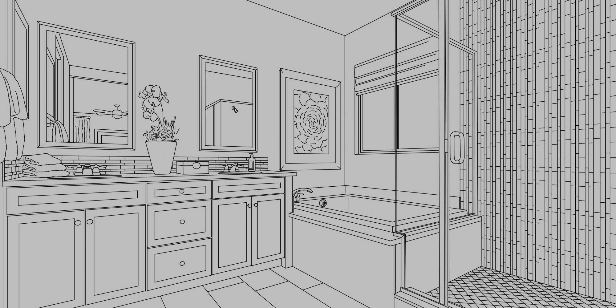 Desiging a bathroom for a whole home remodel by RRCH in Gainesville, FL