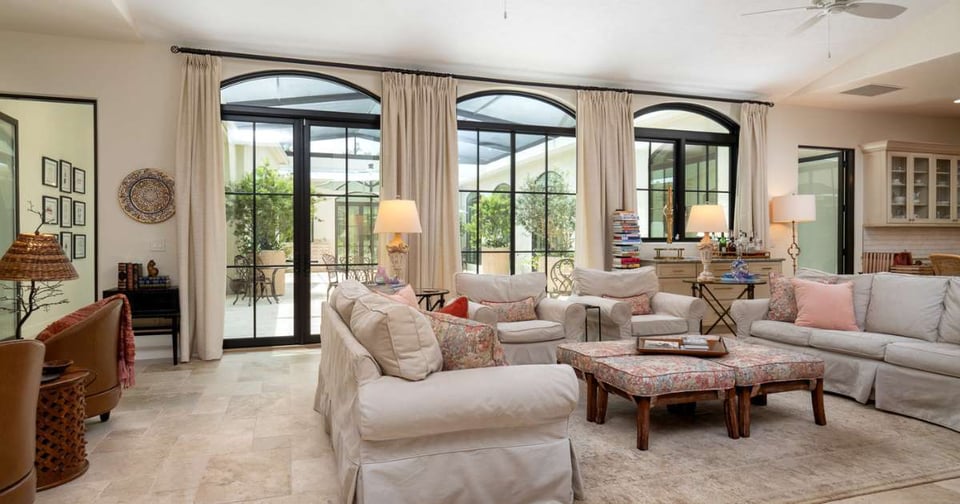 Grand room in a whole home remodel by RRCH in Alachua County, FL