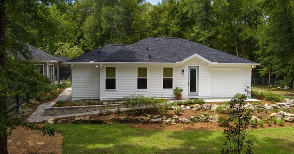 An Image of an ADU with white siding in Gainesville, FL build by RRCH