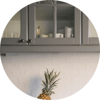 Metallic toned cabinets in Gainesville