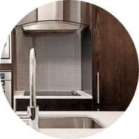 Tactile surfaces trends for kitchen cabinets