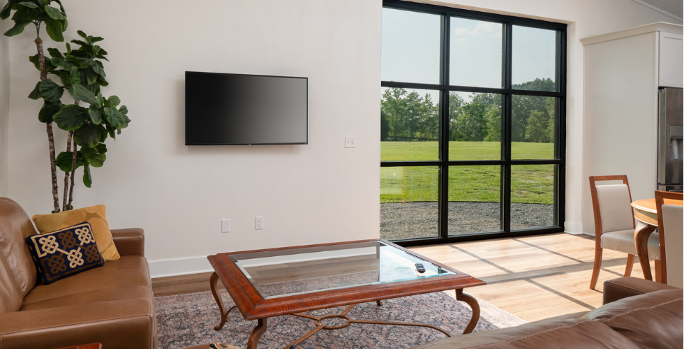 Living Room in Custom ADU Barn Conversion in Jonesville