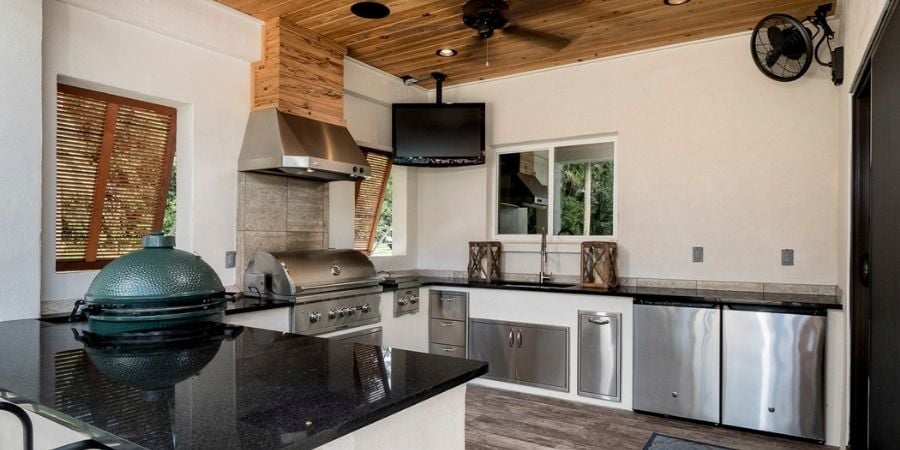 Outdoor Kitchen Florida Custom Home