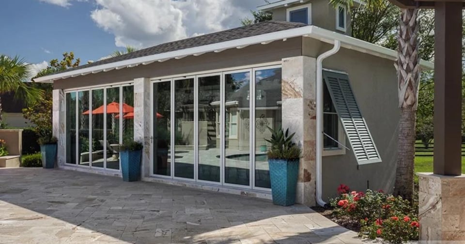 Outdoor living space building built by Robinson Renovations in Gainesville