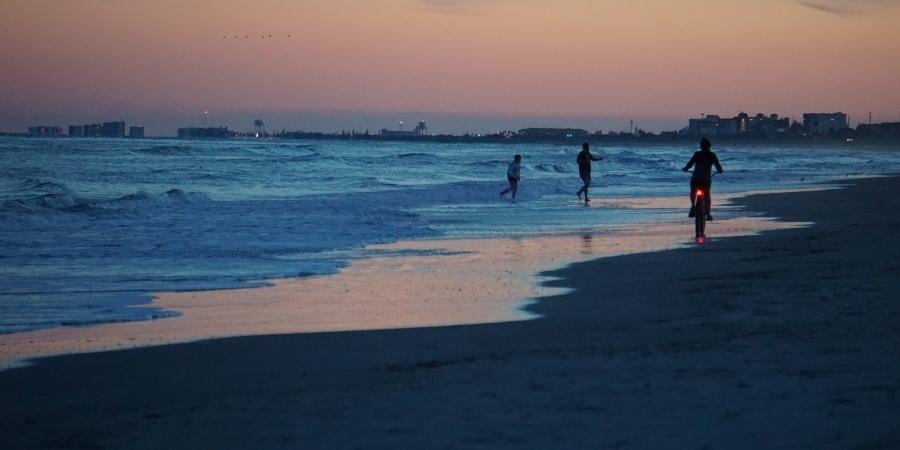 Family Hanging Out on a Florida Beach