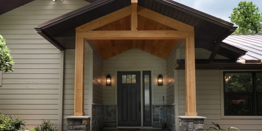 Modern Log Cabin - 10 Front Elevation Styles to Inspire Your New Home Build | RRCH, Inc.