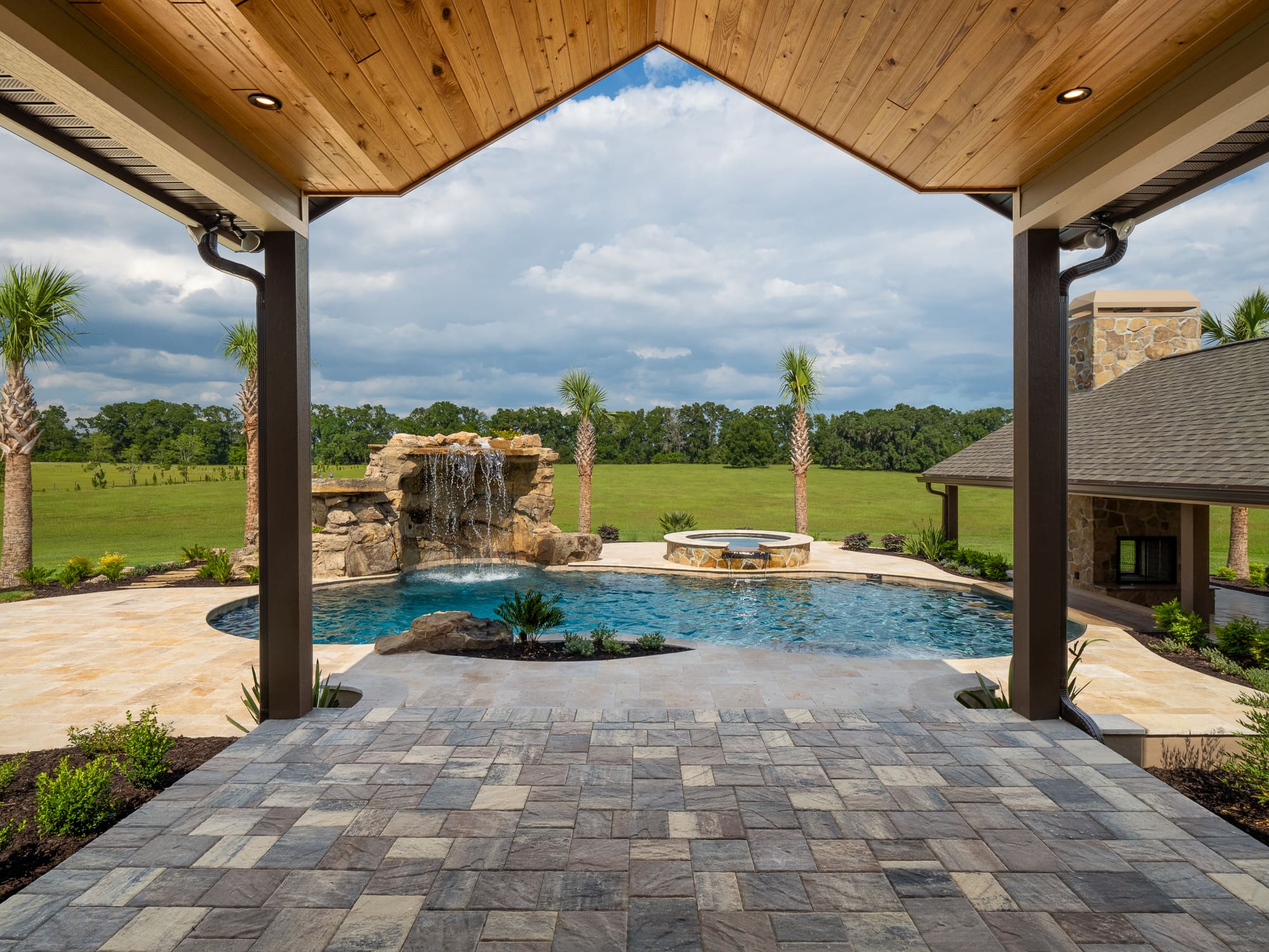 High Springs Covered Patio Next to Pool in Gainesville - Remodeling Projects That Will Increase Your Home Value - Robinson Custom Homes & Renovations