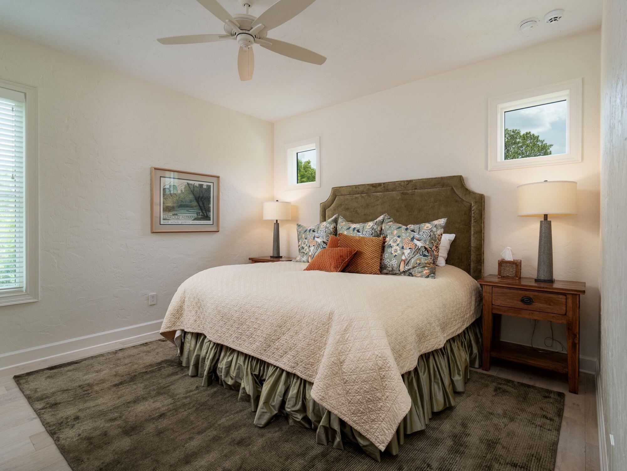 Bedroom with Custom Textured Walls in Alachua County Custom Home - The Ultimate Guide to Whole-Home Remodeling - Robinson Renovations - Gainesville Fl Design Build Remodeler and Custom Home Builder